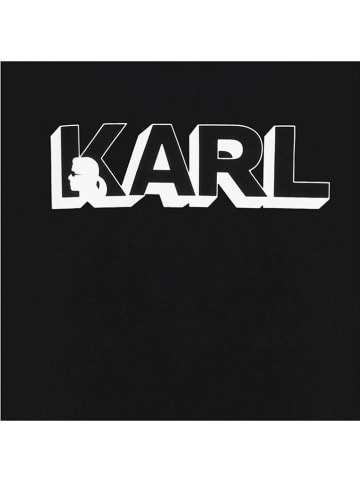 Karl Lagerfeld Kids Koszulka w kolorze czarnym