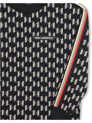 Karl Lagerfeld Kids Sweatshirt zwart/beige