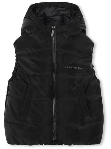 Karl Lagerfeld Kids Kamizelka w kolorze czarnym