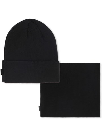 Karl Lagerfeld Kids 2tlg. Winteraccessoire-Set in Schwarz