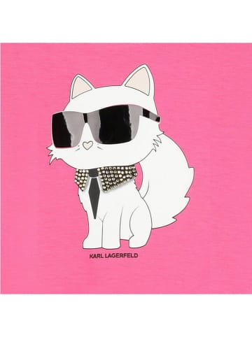 Karl Lagerfeld Kids Koszulka w kolorze różowym