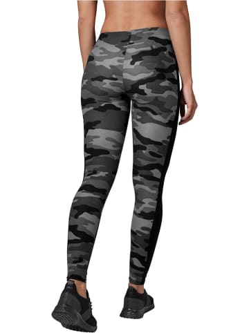 Urban Classics Leggings in Schwarz/ Grau