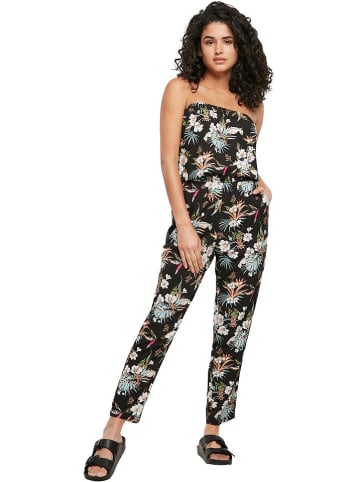 Urban Classics Jumpsuit in Schwarz/ Bunt