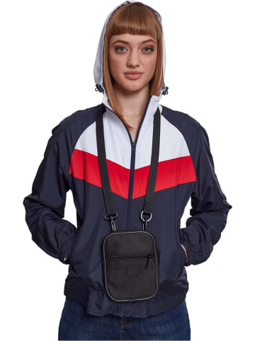 Urban Classics Windbreaker in Dunkelblau/ Weiß/ Rot