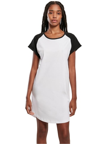 Urban Classics Kleid in Weiß/ Schwarz