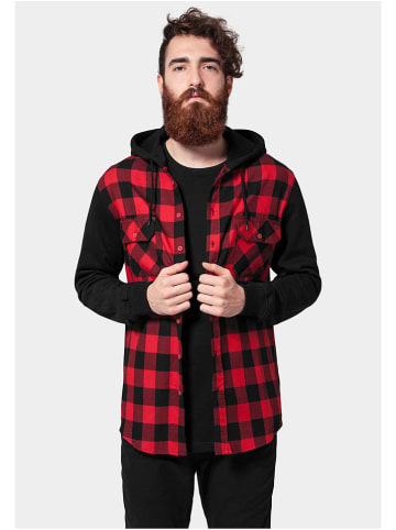 Urban Classics Übergangsjacke in Schwarz/ Rot