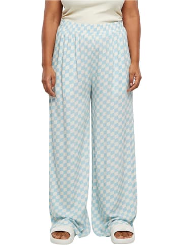 Urban Classics Broek lichtblauw/wit