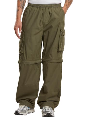 Urban Classics Zipp-Off-Cargohose in Khaki