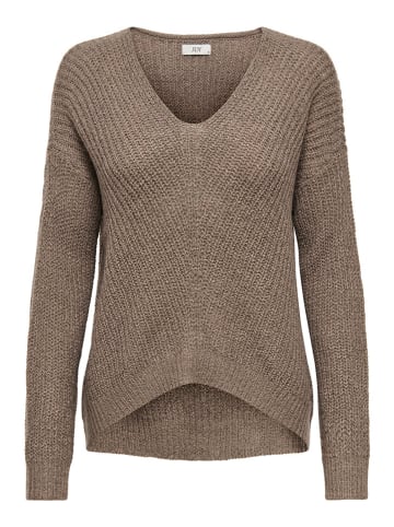 JDY Sweter w kolorze jasnobrązowym
