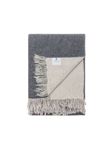 Lanerossi Wohndecke in Grau/ Anthrazit - (L)180 x (B)130 cm