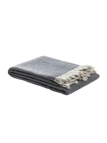 Lanerossi Wohndecke in Grau/ Anthrazit - (L)180 x (B)130 cm