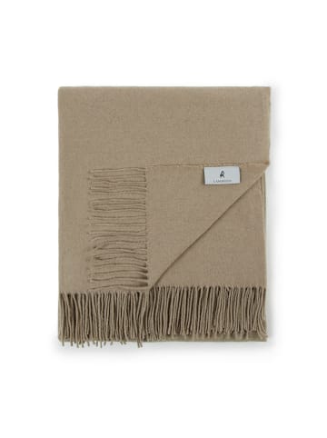 Lanerossi Kaschmir-Wohndecke in Taupe - (L)170 x (B)130 cm