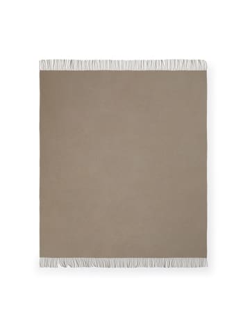 Lanerossi Kaschmir-Wohndecke in Taupe - (L)170 x (B)130 cm