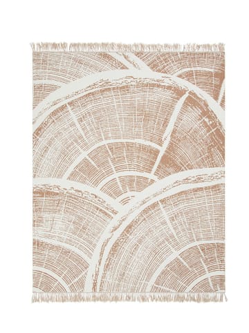Lanerossi Koc w kolorze jasnobrązowo-kremowym - 180 x 130 cm