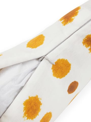 Lanerossi Linnen kussenhoes wit/oranje - (L)30 x (B)40 cm