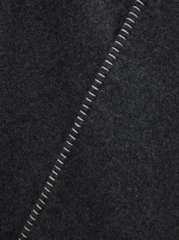 Lanerossi Ponczo "Margot" w kolorze czarnym - 130 x 170 cm