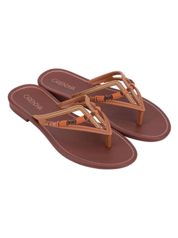 Grendha Teenslippers "Cacau Bossa Rast" lichtbruin