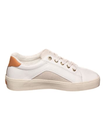 GANT Footwear Leren sneakers "Legalilly" wit/lichtbruin