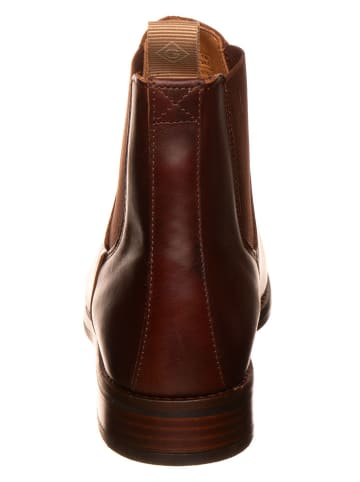 Gant Leder-Chelsea-Boots "Fayy" in Braun