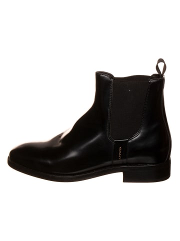 Gant Leder-Chelsea-Boots "Fayy" in Schwarz