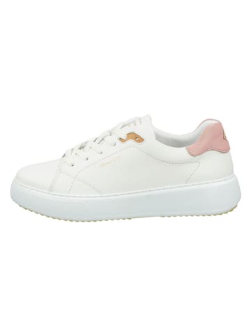 Gant Leder-Sneakers "Custly" in Weiß/ Rosa