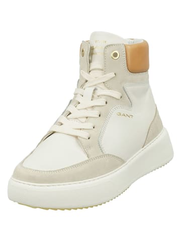 Gant Skórzane sneakersy "Custly" w kolorze kremowo-beżowym