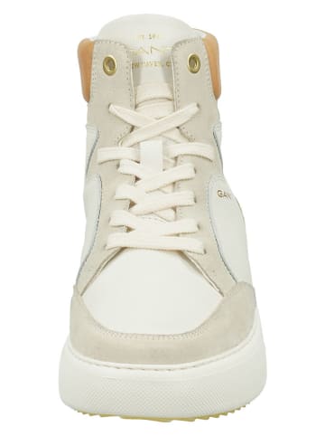 GANT Footwear Skórzane sneakersy "Custly" w kolorze kremowo-beżowym