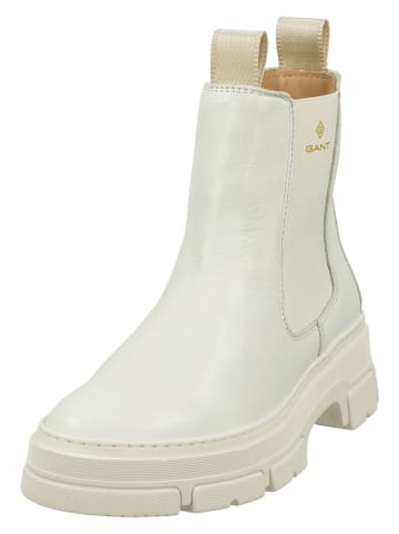 Gant Leder-Chelsea-Boots "Monthike" in Creme