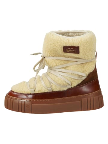 Gant Winterboots "Snowmont" in Creme/ Braun