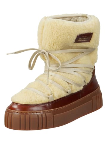 Gant Winterboots "Snowmont" in Creme/ Braun