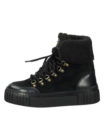 Gant Leder-Winterboots "Snowmont" in Schwarz