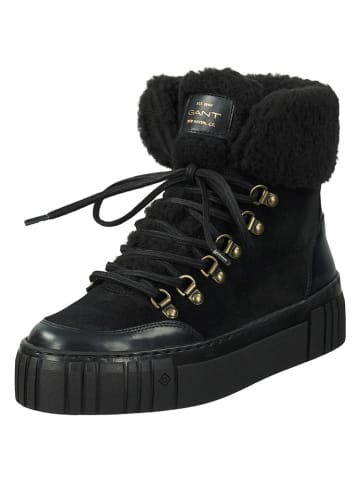 Gant Leren winterboots "Snowmont" zwart