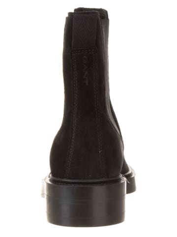 Gant Leren chelseaboots zwart