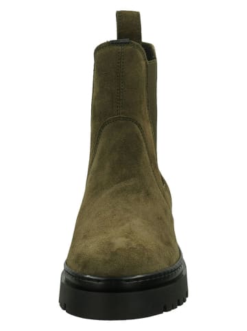 Gant Leder-Chelsea-Boots "Aligrey" in Khaki