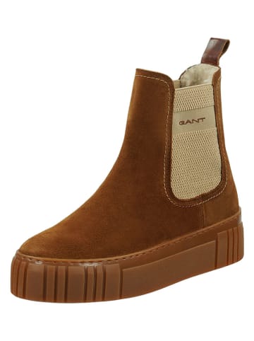 Gant Leder-Chelsea-Boots "Snowmont" in Hellbraun