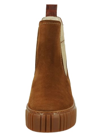 Gant Leder-Chelsea-Boots "Snowmont" in Hellbraun