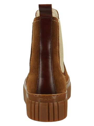 GANT Footwear Skórzane sztyblety "Snowmont" w kolorze jasnobrązowym