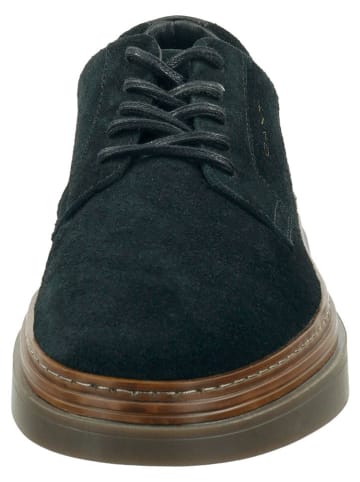 GANT Footwear Skórzane trzewiki "Kinzoon" w kolorze granatowym