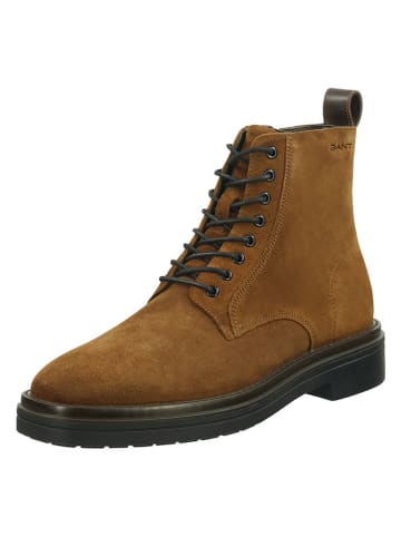 Gant Leren boots "Boggar" lichtbruin