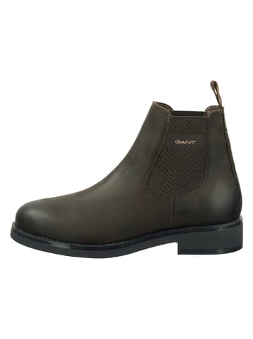 Gant Leder-Chelsea-Boots in Braun