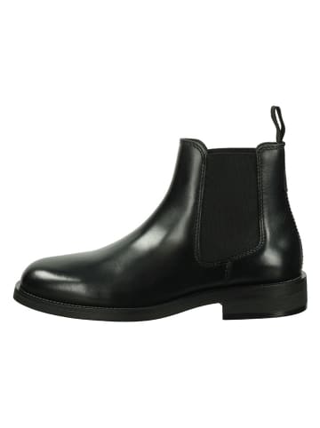 Gant Leder-Chelsea-Boots "Rizmood" in Schwarz