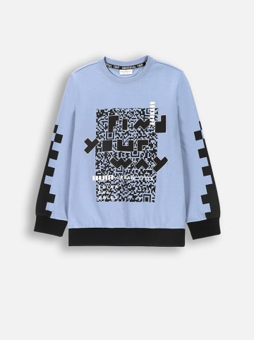 Coccodrillo Sweatshirt in Hellblau/ Schwarz