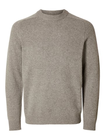 SELECTED HOMME Pullover "Reg" in Taupe