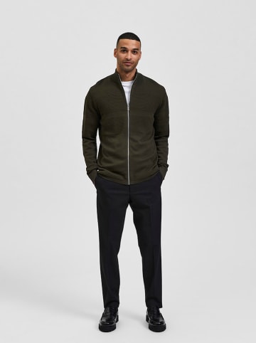 SELECTED HOMME Sweatjacke "Maine" in Khaki