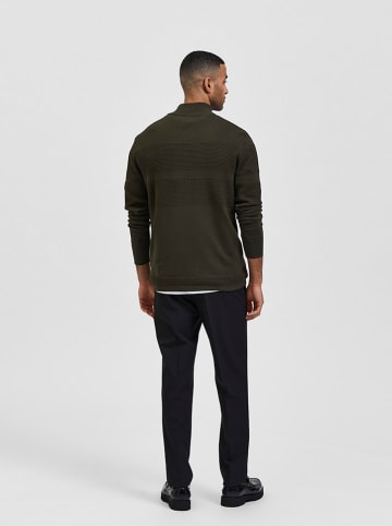 SELECTED HOMME Sweatjacke "Maine" in Khaki