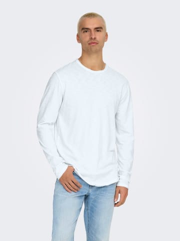 ONLY & SONS Koszulka "Benne" w kolorze białym