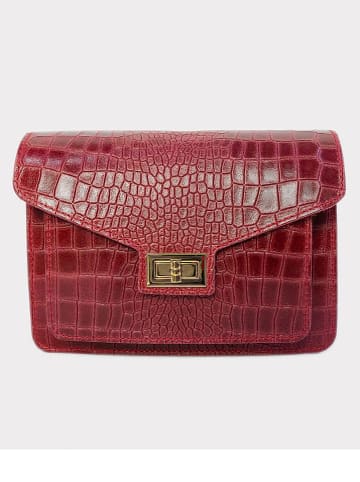 Abaco Leren schoudertas "Amber" bordeaux - (B)23 x (H)15 x (D)6 cm