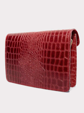Abaco Leren schoudertas "Amber" bordeaux - (B)23 x (H)15 x (D)6 cm