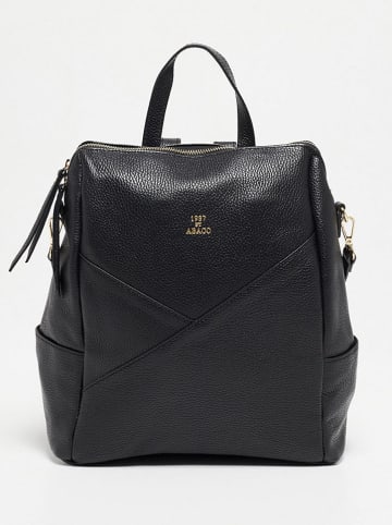 Abaco Leren rugzak  zwart - (B)25 x (H)35 x (D)14 cm