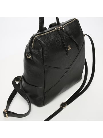 Abaco Leder-Rucksack in Schwarz - (B)25 x (H)35 x (T)14 cm
